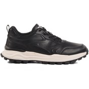 Resim Bulldozer Siyah Memory Foam Hakiki Deri Erkek Spor Ayakkabı 250427 M 