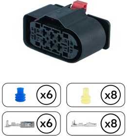 Resim TE Connectivity Mercedes-Benz Far Soketi 14 Pin Kablosuz 