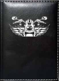 Resim Promosyon Denizi Motorsiklet 1 Görselli Siyah Ruhsat Kabı 