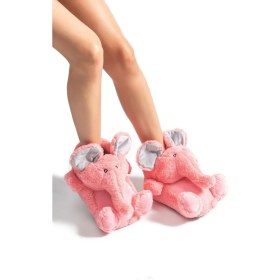 Resim Twigy Elephant-2 Kadın Hayvanlı Panduf Pembe 36/41 AA0638 