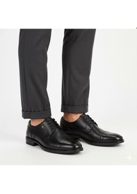 Resim Fosco 3129 Hakiki Deri Klasik Erkek Ayakkabı Siyah 