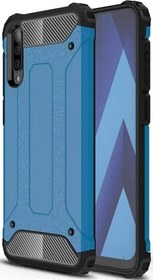 Resim Samsung Galaxy A50 Kılıf Zırhlı Tank Crash Silikon Kapak - Mavi 