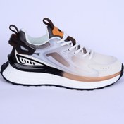 Resim Pierre Cardin 10106 Fileli Yüksek Taban Esnek Rahat Taban Beyaz-kahverengi Günlük Kadın Spor Ayakkab 