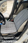 Resim OTOMOTİF Premium Cepli Koltuk Minderi Şoför Koltuğu Seti-GRİ 