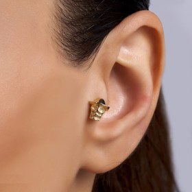 Resim Altın Kuru Kafa Piercing 