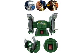 Resim Lieber German Turbo Motorlu 3600 Watt Çark Motoru Zımpara Balta Bıçak Bileme Makinesi 125 mm Taş Motoru Taslama 