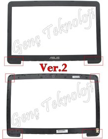 Resim Asus Uyumlu K555UQ, K555YA, K555YI LCD Bezel Ekran Ön Çerçeve - Ver.2 