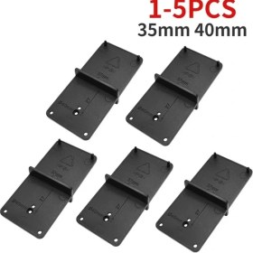 Resim Siyah 35MM 40MM 4 Adet 1-5 Adet 26MM 35MM Menteşe Deliği Delme Kılavuzu 35MM 40MM Menteşe Kurulum Jig Kapı Dolap Menteşe Deliği Bulucu Ağaç Işleme Aleti (Yurt Dışından) 