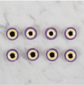 Resim Loren Crafts Mor 8 Li Nazar Boncuğu Düğme - 169 