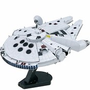 Resim Yetişkinler İçin 3D Metal Puzzle: Millennium Falcon Metal Model Kiti, 3D Metal Puzzle Mekanik Millennium Falcon Yapı Blokları, Montajı Zor, Erkeklerin Doğum Günü Hediyeleri İçin Uygun 
