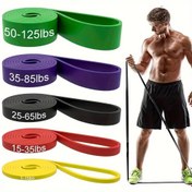 Resim Direnç Bandları, Güç Eğitimi, Fitness, Egzersiz, Esneme, Ev Jimnastiği ve Daha Fazlası İçin Yığınlanabilir TPE Direnç Bandları! 