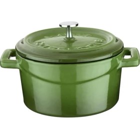 Resim Skygo Metal Döküm Mini Tencere, 10 Cm, 0.35 L Hacim, Yeşil 