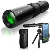 Resim Akıllı Telefon Standı İle Mini Monoküler Teleskop Tripod Ayarlanabilir Optik Zoom 10-300x25 