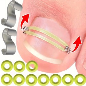 Resim Kadınlar ve Erkekler için Uygun, Kolay Kullanımlı, Taşınabilir, Yeniden Kullanılabilir, Kavisli ve Uzun Tırnaklara Uyumlu, Kişisel Ayak Bakımı - Ayaklarınızı Daha Güzel Gösteren Takılı Tırnak Bakım Seti 