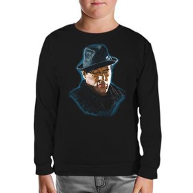 Resim Rocky Balboa Siyah Çocuk Sweatshirt 