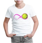 Resim Tenis - Love Beyaz Çocuk Tshirt 