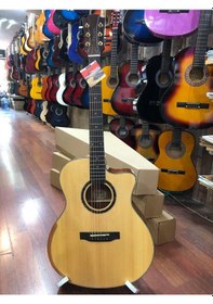 Resim Champes Md-4108Ceq Üst Kalite Elektro Akustik Gitar-Şekilli Kasa 