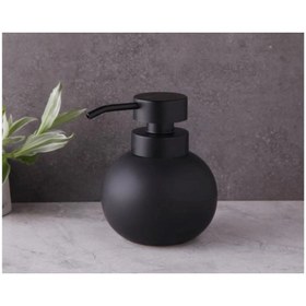 Resim Kitchen Damys Porselen Sıvı Sabunluk Deterjanlık Tombul Siyah Sıvı Sabunluk Deterjanlık, Banyo Ve Mutfak Sabunluğu 