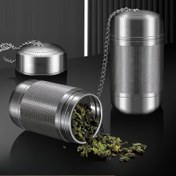 Resim 1 adet, Büyük Çay Demliği, 304 Paslanmaz Çelik Çay Süzgeci, Çay Topu Demleyici, Gıda Sınıfı Çay Süzgeci, Genişletilmiş Zincirli Kanca ile Gevşek Yaprak Çay ve Kahve için Aralıklı Difüzör, Kahve Aksesuarları 