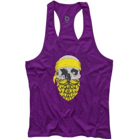 Resim Bluu Arphax Fitness Gym Tank Top Sporcu Atleti Mor 