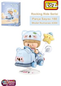 Resim Loz Creative Serisi Sallanan Mavi Koala Modeli 188 Parça Oyuncak Yapım Seti Fflz-4304 