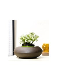 Resim Aurora Black El Yapımı Seramik Vazo Renkli 