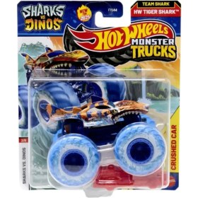Resim Hot Wheels Monster Trucks 1:64 Arabalar Sharks Vs Dınos Hw Tıger Shark FYJ44-JCD90 