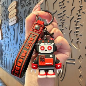 Resim Silver1 Gıoıo Anahtarlık Küçük Kolye Hediye Sevimli Üç Boyutlu Bebek Okul Çantası Çanta Çekicilik (Yurt Dışından) 