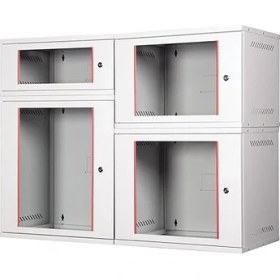 Resim 4u 19" Security Box Duvar Tipi Kabinet, Demonte, 542MM Genişlik, 400MM Derinlik, Açık Gri Renk 
