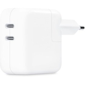 Resim Apple 35 W Çift USB-C Bağlantı Noktalı Güç Adaptörü - MNWP3TU/A Apple Türkiye Garantili 