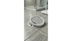 Resim Tafce Balkon, Teras ve Banyo Için Beyaz Modern Yer Süzgeci Kapağı - Yer Süzgeç Gider Kapak 