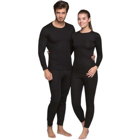 Resim Yetişkin Termal İçlik - Thermoform - Heavy - Unisex - Siyah - XL 