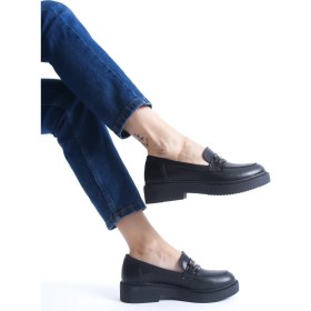 Resim Modabuymus Huap Siyah Tokalı Günlük Rahat Oxford Ayakkabı 