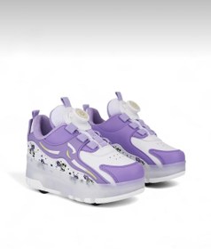 Resim Rocky Patenli Çocuk Ortopedik Işıklı Tekerlekli Patenli Spor Kaykay 4 Tekerli Ayakkabı 