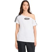 Resim adidas Offshoulder Tee Kadın T-Shirt Beyaz 
