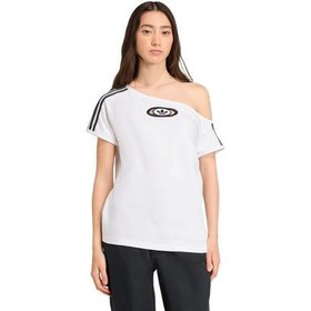 Resim adidas Offshoulder Tee Kadın T-Shirt Beyaz 