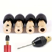 Resim Evrensel Düz Flüt Matkap Mandreni 0.3-3.5mm Mini Üç Çene Hızlı Değişim Anahtarsız Matkap Ucu Adaptörü 2.0/2.35/3.0/3.17/5.0mm Kelepçe Aparatları Aracı - Metal 
