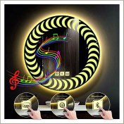 Resim Dnr-MirrorDnr-Mirror 80 cm Günışığı Ledli Tasarım Kumlamalı Dokunmatik Bluetoothlu Buğu Önleyicili Makyaj Banyo Aynası 