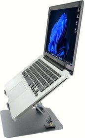 Resim Coverzone Notebook Bilgisayar Standı Açısı Ayarlanabilir Tutucu Tok Alüminyum 10-17 inç Notebooklar ile uyumlu Geniş Taban%100 Tok Alüminyum Alaşımlı Katlanır ZR751 (ZR751 - Titanium) 