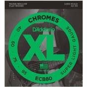 Resim D'Addario ECB80 Chromes Bas Gitar Teli (40-95) 