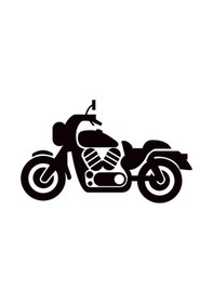 Resim Motosiklet Folyo Sticker 70cm Uzunluk Siyah 
