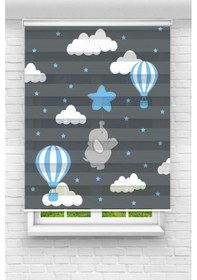 Resim Perdecizade Enxboy Uçan Fil Dijital Baskılı Zebra Perde-cocuk Odası-stor Perde Tyc97df2233fc4d3b48eed900 Renkli 