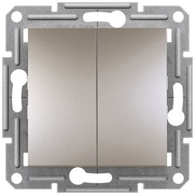 Resim Schneider Asfora Bronz İkili Anahtar Komütatör Çerçevesiz - EPH03 