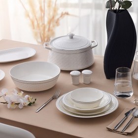 Resim Aryıldız Almada Platin 60 Parça 12 Kişilik Yemek Takımı 