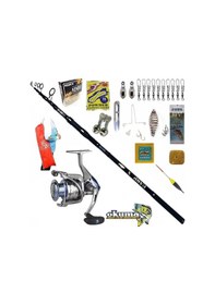 Resim Okuma Safina Pro 8000 390cm 3,5lbs Car-x Profesyonel Sazan Kıyı Olta Takımı Seti 