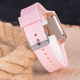Resim Pinkoli Watch Pembe Renk Dokunmatik Led Ekran Rose Kasa Kız Çocuk Kadın Saati ST-304002 