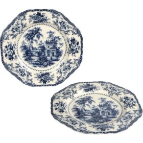 Resim Lucky Art Florantıne 6lı Tabak Seti 27CM Mavi 