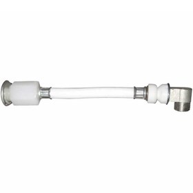 Resim ASIR ARMATÜR Esnek Klozet Taharet çubuğu Küresel uçlu Dirsekli Baglantı 20 cm uzunluk 