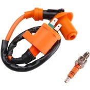 Resim Hightower Turuncu Yüksek Performanslı Racing Ateşleme Bobini Gy6 50cc 125cc 150cc Atv Moped Scooter 