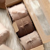 Resim 3 Rulo 15 Metre Şifon Kurdele Püskül Kenarlı İpek Kurdele El Yapımı Boho Kurdele Hediye Paketleme Düğün Davetiyesi Dekorasyon DIY El Sanatları Gelin Buketleri 